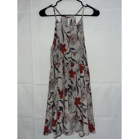 Umgee Dress Womens Size Medium Floral Halter Neck Midi Boho - Picture 1 of 9